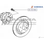 Шпилька колёсная AMIWA 5AFU05 01-35-002 F DBEL 1422491548 - Изображение 2