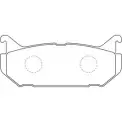 Тормозные колодки дисковые, комплект FIT 4582431732485 BAC Z4O Mazda 626 (GE) 4 Седан FP0584