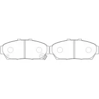 Тормозные колодки дисковые, комплект FIT 6FP B8 FP0617 4582431733871 4334997