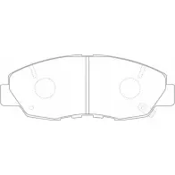 Тормозные колодки дисковые, комплект FIT 3GII HQ FP0764 4335062 4582431734359
