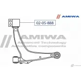 Сайленблок задний переднего рычага без кронштейна (гидравлический AMIWA 02-05-888 J8RUD TET D2 1422492378 - Изображение 2