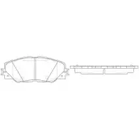 Тормозные колодки дисковые, комплект FIT FP1211 73Y QJW 4582431731846 Toyota RAV4 (XA40) 4 Кроссовер 2.0 (ZSA42) 143 л.с. 2012 – 2024