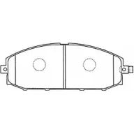 Тормозные колодки дисковые, комплект FIT 4335574 4582431733475 FP2117 VWD R5TG