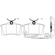 Тормозные колодки дисковые, комплект FIT 4335646 I7SGJ 3 4582431732546 FP3260E