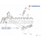 Сайлентблок задней балки AMIWA F06X4 KQHH UY0 02-14-1153 1422492413 - Изображение 2