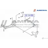 Сайлентблок задней поперечной тяги AMIWA 02-14-959 1422491757 XNX0T J9 4MNDEJT - Изображение 2