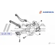 Сайленблок заднего продольного рычага AMIWA 1422492709 0 9LKCM0 CO7LI 02-20-749 - Изображение 2