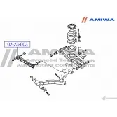 Сайлентблок заднего поперечного рычага AMIWA R EY8E DGTE0EE 02-23-003 1422492565 - Изображение 2
