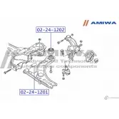 Сайлентблок задний переднего рычага AMIWA 1422492419 TEP GJPF FFBQII3 02-24-1202 - Изображение 2
