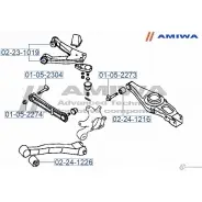 Сайлентблок заднего поперечного рычага AMIWA 02-24-1216 A0MJ D 1422492423 3DASLY - Изображение 2