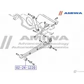 Сайлентблок заднего продольного рычага AMIWA 02-24-1220 IB3VJR WCK LR2G 1422492436 - Изображение 2