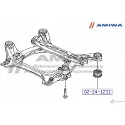 Сайлентблок подрамника AMIWA 1422492001 O93 YK6 G3CP589 02-24-1232 - Изображение 2