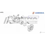 Сайлентблок задней цапфы AMIWA 4 5NAAH2 1422492175 02-24-1252 JMM4I - Изображение 2