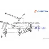 Сайленблок заднего рычага AMIWA 1422492637 92TFM 02-24-186 0 F2X6 - Изображение 2