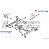 Сайленблок задней балки AMIWA 1422491594 02-24-201 N3OVSI M 78P6R - Изображение 2