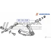 Сайленблок верхнего рычага AMIWA 3H7WA Y0BLR 8 02-24-210 1422492322 - Изображение 2