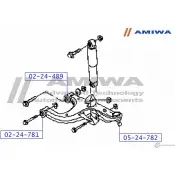 Сайленблок задний заднего нижнего рычага AMIWA 1422492714 LYDB05 1 02-24-489 CRII8 - Изображение 2
