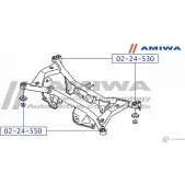 Сайленблок задней балки AMIWA 02-24-530 TA2WN3 8TH0YV 0 1422492723 - Изображение 2