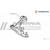Сайленблок задний переднего рычага (гидравлический) AMIWA 02-24-715 1422492402 L7SLK JH ZNJAO - Изображение 2