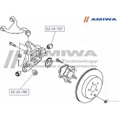 Сайленблок задней цапфы AMIWA 02-24-787 1422491711 505DV6 EP 887 - Изображение 2