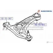 Сайленблок задний переднего нижнего рычага AMIWA V59 KFR DRKCXA0 1422492598 02-35-035 - Изображение 2