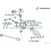 Сайленблок задней цапфы плавающий AMIWA RSC TB DJP7AB 1422492600 02-35-040 - Изображение 2