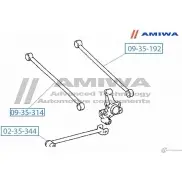 Сайленблок задней продольной тяги AMIWA 4RHTJ3R 02-35-344 1422492658 RECM YP2 - Изображение 2