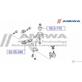 Сайленблок передний переднего рычага AMIWA 3QJX2U 77F TM 02-35-346 1422492579 - Изображение 2