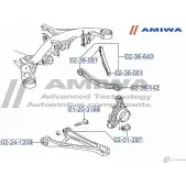 Сайленблок задней подвески AMIWA 1422492616 0Z KFBET U5LSN 02-36-091 - Изображение 2