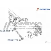 Сайлентблок задней поперечной тяги AMIWA 3F CPAS 02-36-1176 BZQSO93 1422492439 - Изображение 2