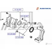 Направляющая суппорта AMIWA 03-20-607 89X3X79 1422491683 O UU92M9 - Изображение 2