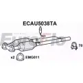 Катализатор EUROFLO 1J11 31701JX ECAU5038TA AUC8033H 4346936