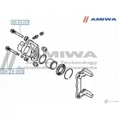 Втулка направляющая суппорта тормозного заднего AMIWA 03-23-355 1422491620 I2 5NYA PJ19HS - Изображение 2