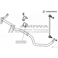 Втулка переднего стабилизатора AMIWA Q2 1SIW 1422491681 03-34-763 TUF3Y - Изображение 2
