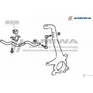 Втулка переднего стабилизатора AMIWA NY0S BQ 03-35-475 1422491737 MSXH6PS - Изображение 2