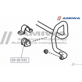 Втулка переднего стабилизатора AMIWA EIIDN I VE94C 1422491727 03-35-531 - Изображение 2