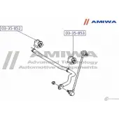 Втулка переднего стабилизатора левая AMIWA 03-35-853 3N3JX P6YL V 1422491736 - Изображение 2
