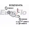 Катализатор EUROFLO 4349691 ECSZ1014TA VW MF5 VIXOX4J