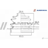 Пыльник шрус внутренний AMIWA XMYQU 0 04-07-1107 1422491765 KA59LPQ - Изображение 2