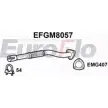 Выхлопная труба глушителя EUROFLO EFGM8057 4350716 TSJZE 7 5579X