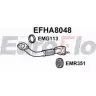 Выхлопная труба глушителя EUROFLO EFHA8048 SLH3MS8 4350758 LA4T DW