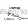 Выхлопная труба глушителя EUROFLO 33E 5Q1 4350844 EFKA8029 2XPU00D
