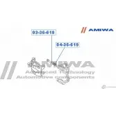 Пыльник втулки направляющей суппорта AMIWA 04-36-619 1422492475 02 U2A K2KOY7 - Изображение 2