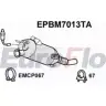Сажевый фильтр ОГ EUROFLO EPBM7013TA JP1 Z3L 4352543 H5YYF6