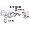 Сажевый фильтр ОГ EUROFLO EPFT7000 4352616 Z4 VPBN LG5YU8E