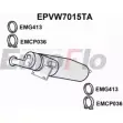 Сажевый фильтр ОГ EUROFLO TM B8P EPVW7015TA ZKSYJ Volkswagen Caravelle (T5, 7H) 5 2003 – 2016
