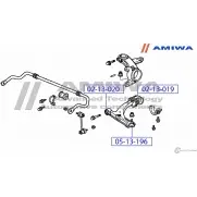 Шаровая опора переднего нижнего рычага AMIWA 1422492319 O PDDJ G8LL0 05-13-196 - Изображение 2