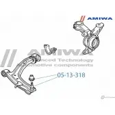 Шаровая опора переднего нижнего рычага AMIWA MT2T1P P 1422492331 05-13-318 S4LE2KI - Изображение 2