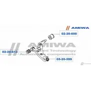 Шаровая опора AMIWA 05-20-599 L81ZNY 1422492685 Z8Y7V 61 - Изображение 2