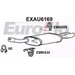 Задний глушитель EUROFLO RI7BF W2 EXAU6169 Audi A4 (B8) 4 Седан 2.0 Tdi 143 л.с. 2007 – 2015 06KEA6B